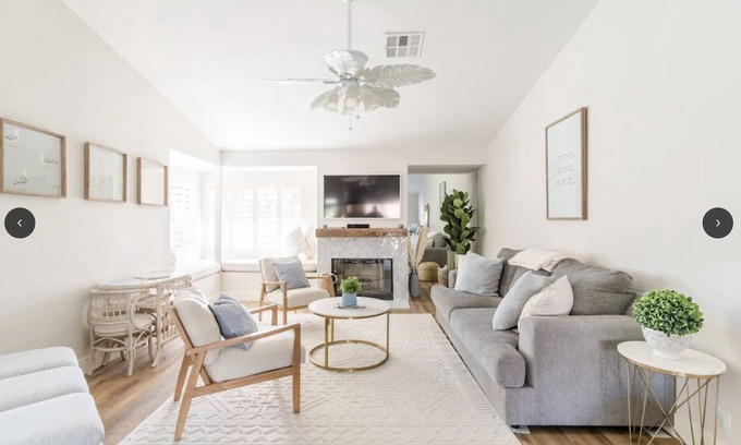 Indian Wells House | Coastal Chic 3 Bdrm House w/Brand New SALTWATER Pool - Walk to Tennis Garden