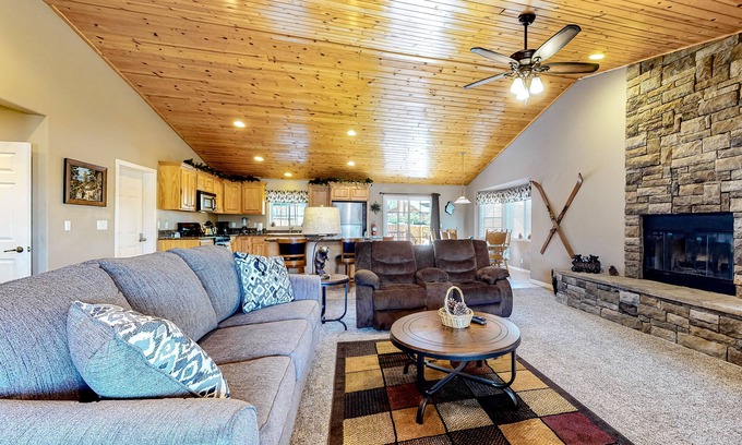 Big Bear House | Dog-Friendly Home w/ a Game Room, Fast WiFi, Private Hot Tub, & Great Location!