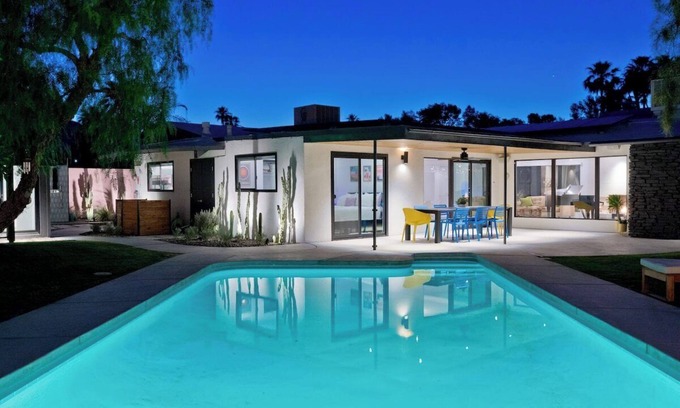 Indian Wells House | Luxury Mid-Century Modern Interior Designed Home + Pool. Exclusively Month+