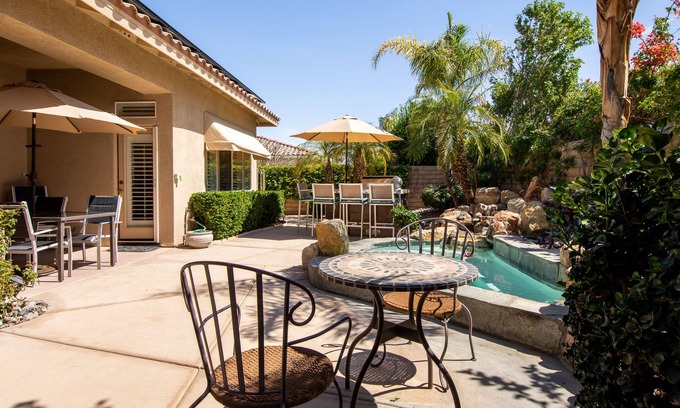Palm Desert House | Luxury, spacious, spa home, sleeps 8, Chef Kitchen, office, plus sep. casita.