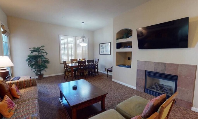 La Quinta Villa | LV102 An Upstairs One Bedroom Legacy Villa with a Fountain View