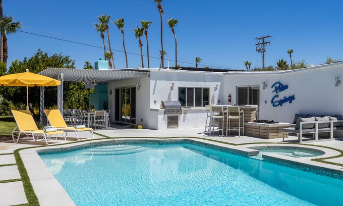 Racquet Club Estates House | Mellow Yellow Butterfly-Featured in Modernism Tour