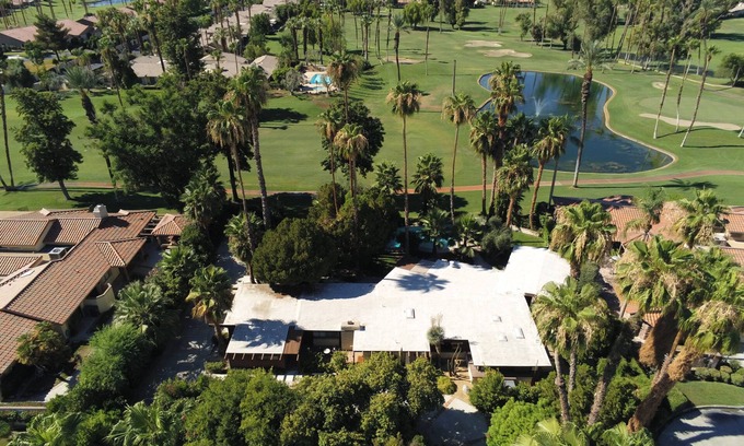 Palm Desert House | Mid-Century Private Gated Home facing South on the Golf Course in a Gated C.C