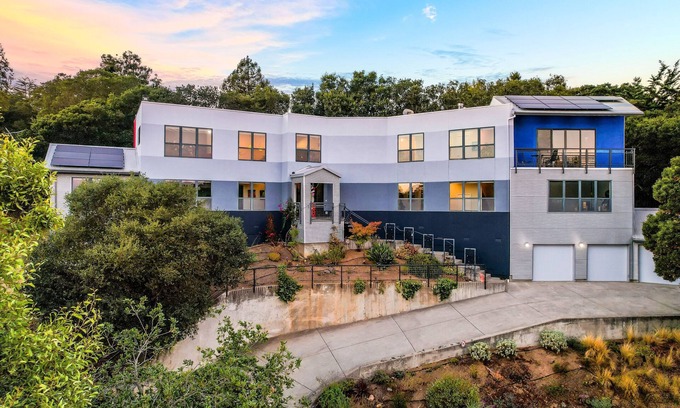 Sequoyah House | Oakland Hills Home: Artistic, Spacious, with Views, Home Office, and Gym