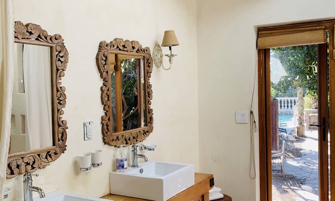 West Los Angeles House | Private French Farmhouse Studio Suite With Stone Pool/Hot Tub/BBQ