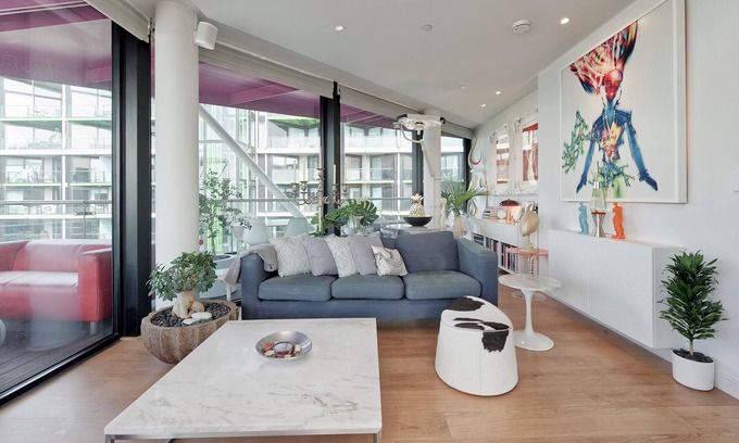 Nine Elms Apartment | River-View Spectacular, by Veeve