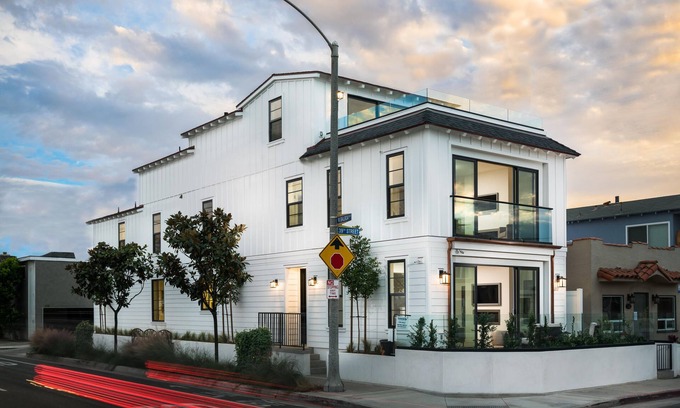 West Newport House | Stunning Luxury Home w/Ocean Views - Close to Newport Pier