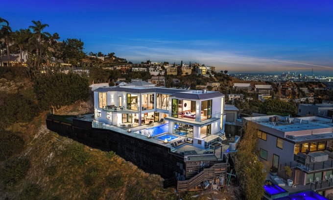 Hollywood Hills West House | “Ultimate 8M Escape –Views, Waterfall, Fire Features & Pure Luxury”
