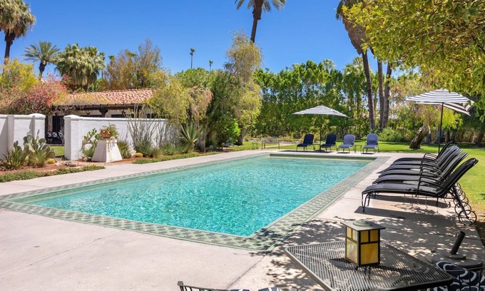 The Movie Colony House | Unique Spanish Estate with Private Tennis Court and Gardens