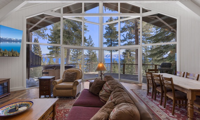 Carnelian Bay House | Wild Blue LakeView Retreat - Newly Remodeled 3BR w/Hot Tub, Lake Views & Dog Ok~!